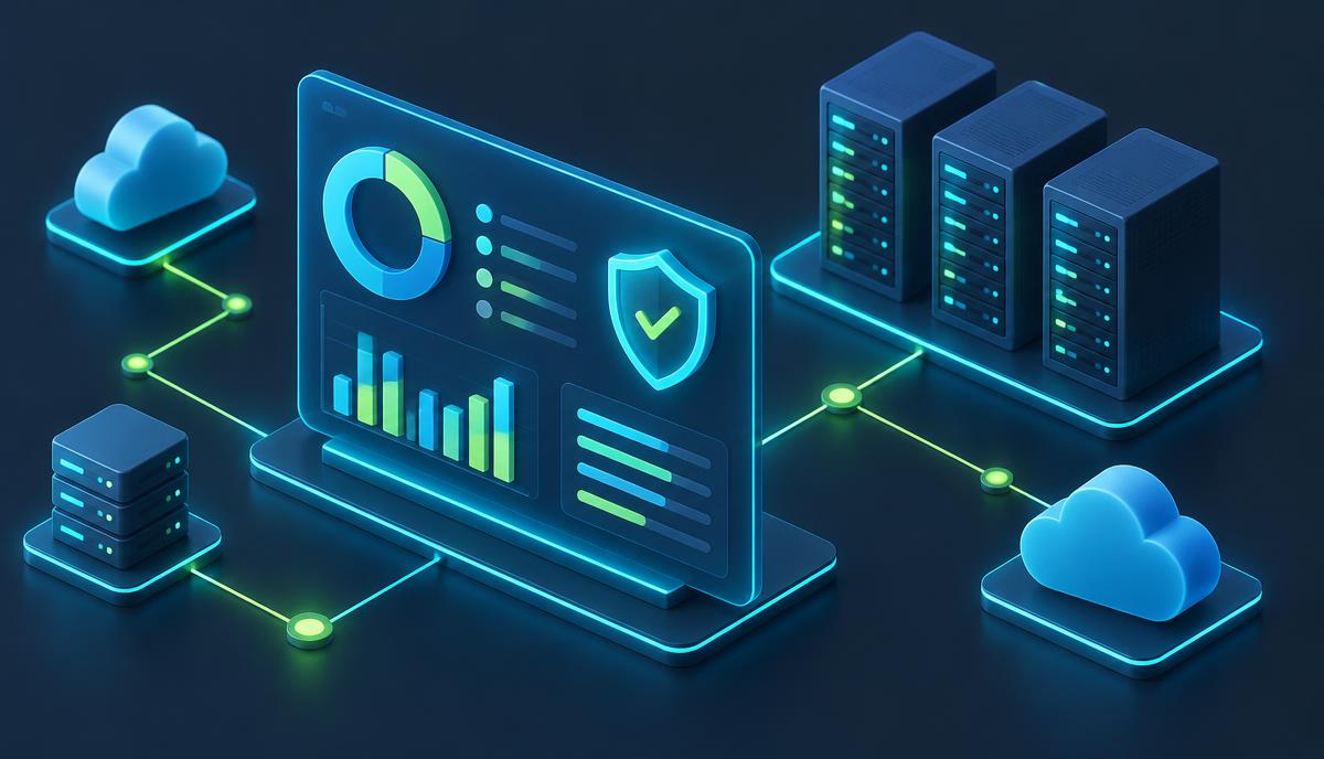 Dashboard monitoring software license usage across servers and cloud environments