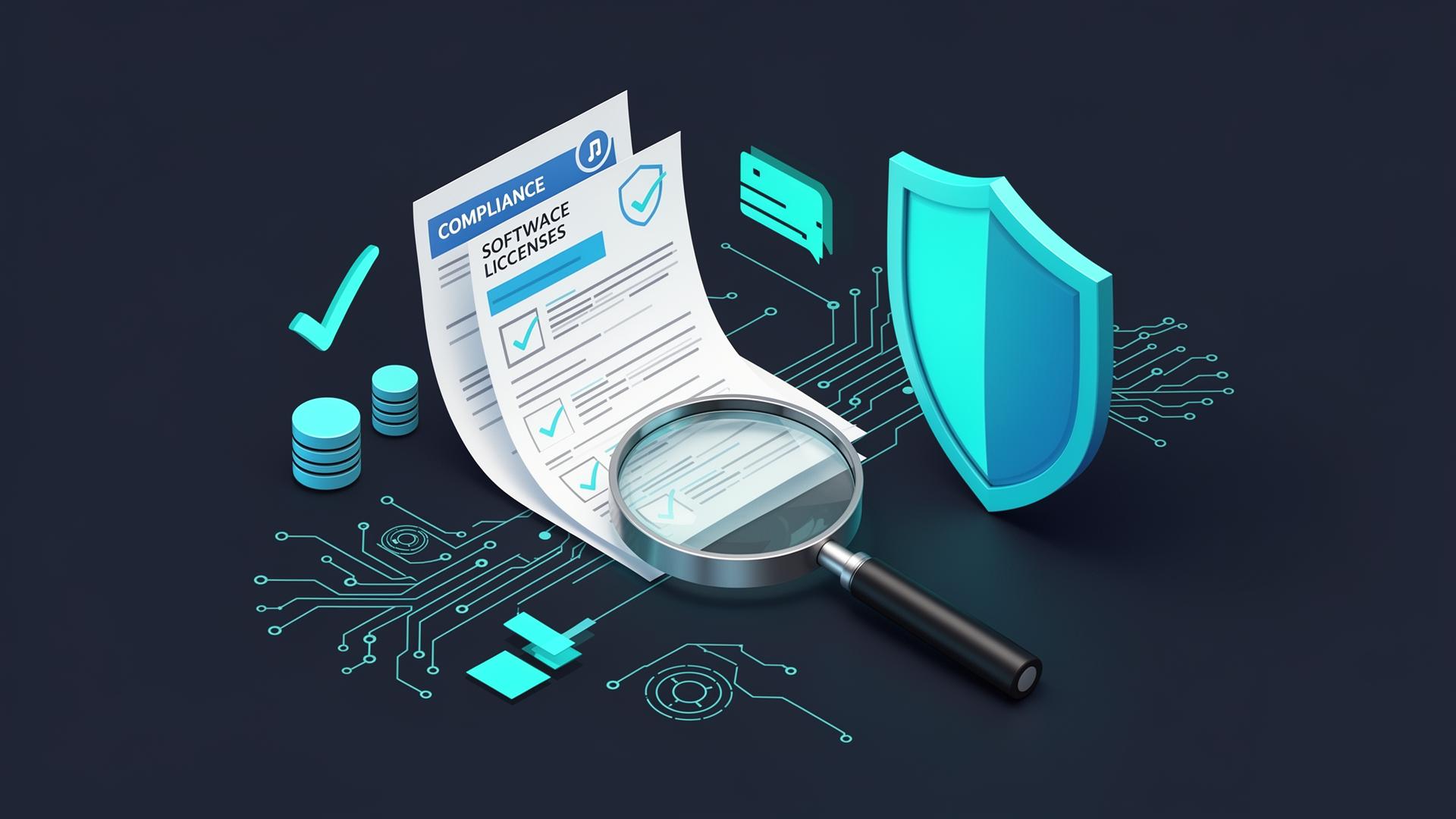 Software license audit visualization