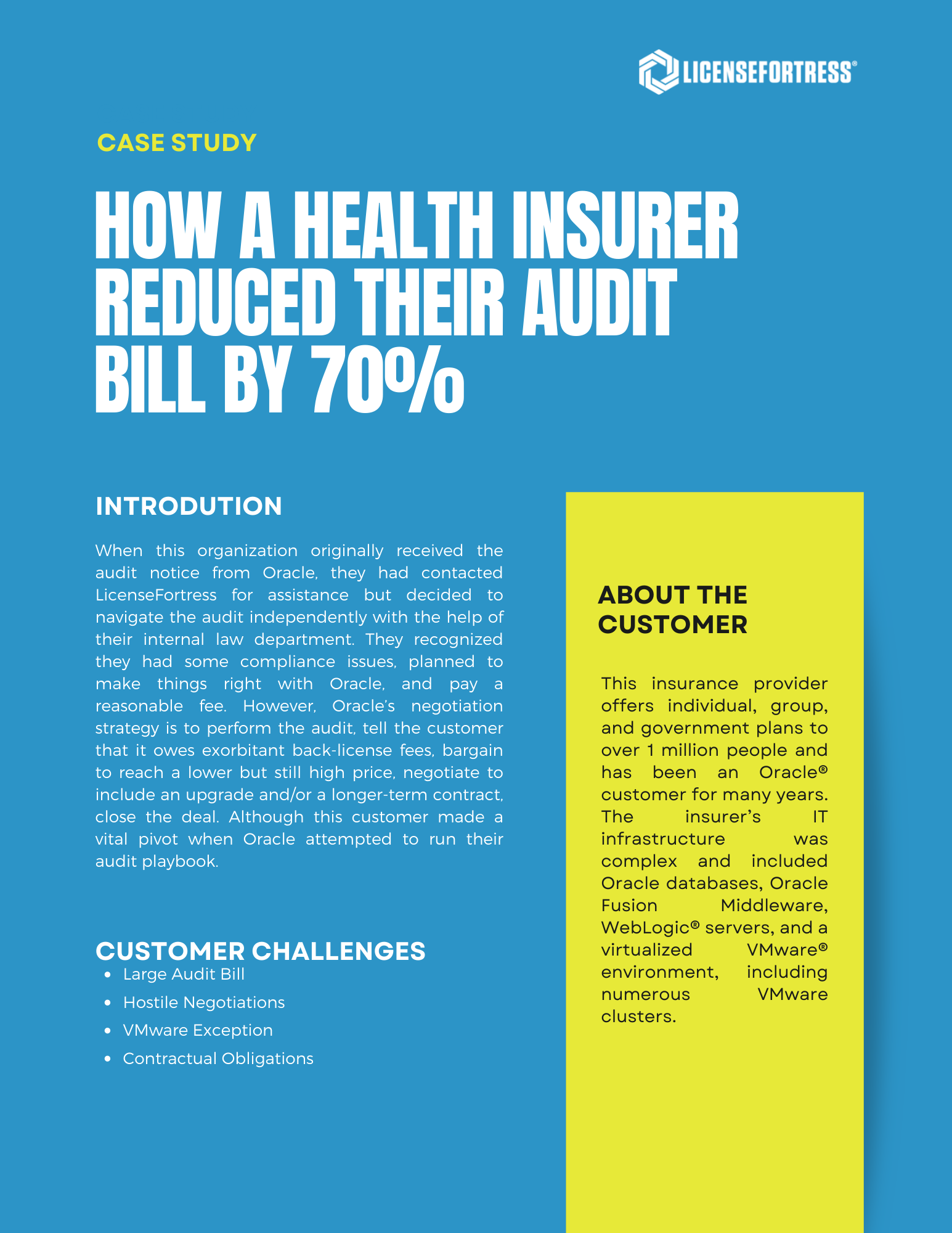 How a Health Insurer Reduced Their Audit Bill by 70%