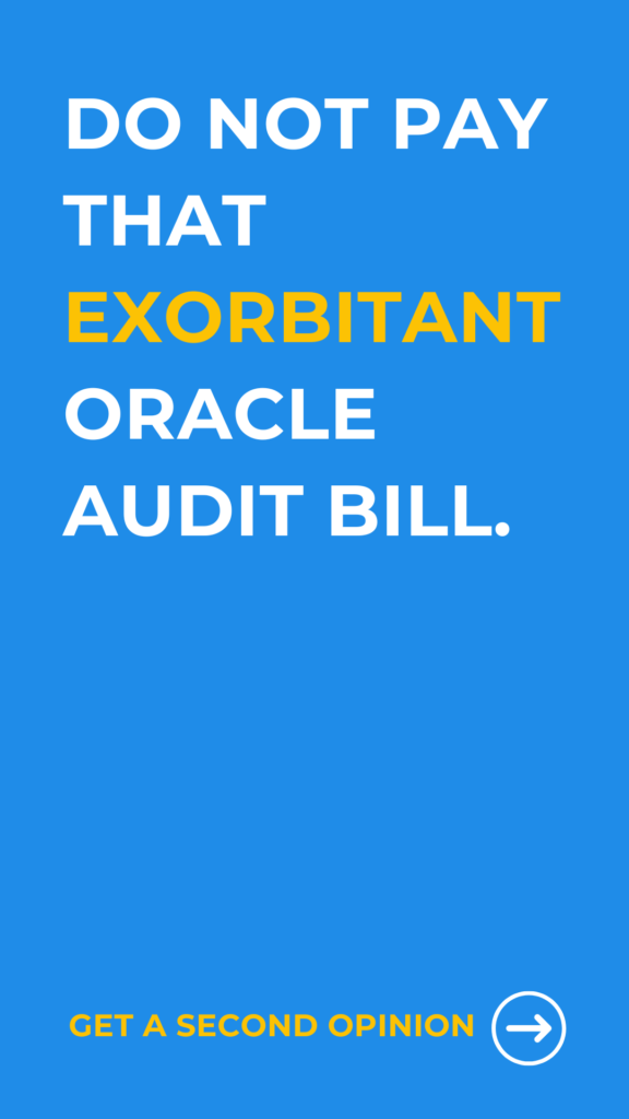 Oracle audit playbook